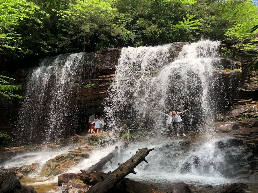 Beautiful waterfall hike