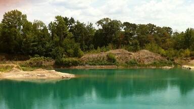 The Cliffs in Lindale, Tx. Old limestone quarry that was flooded when miners hit a spring.