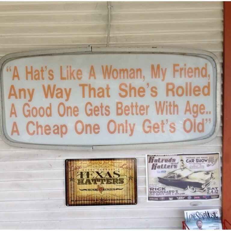 Texas Hatters has been a family-owned business for 85 years. They have had famous clients such as Jerry Jeff Walker, Willie Nelson, Burt Reynolds, and Chuck Norris. #roadtrip