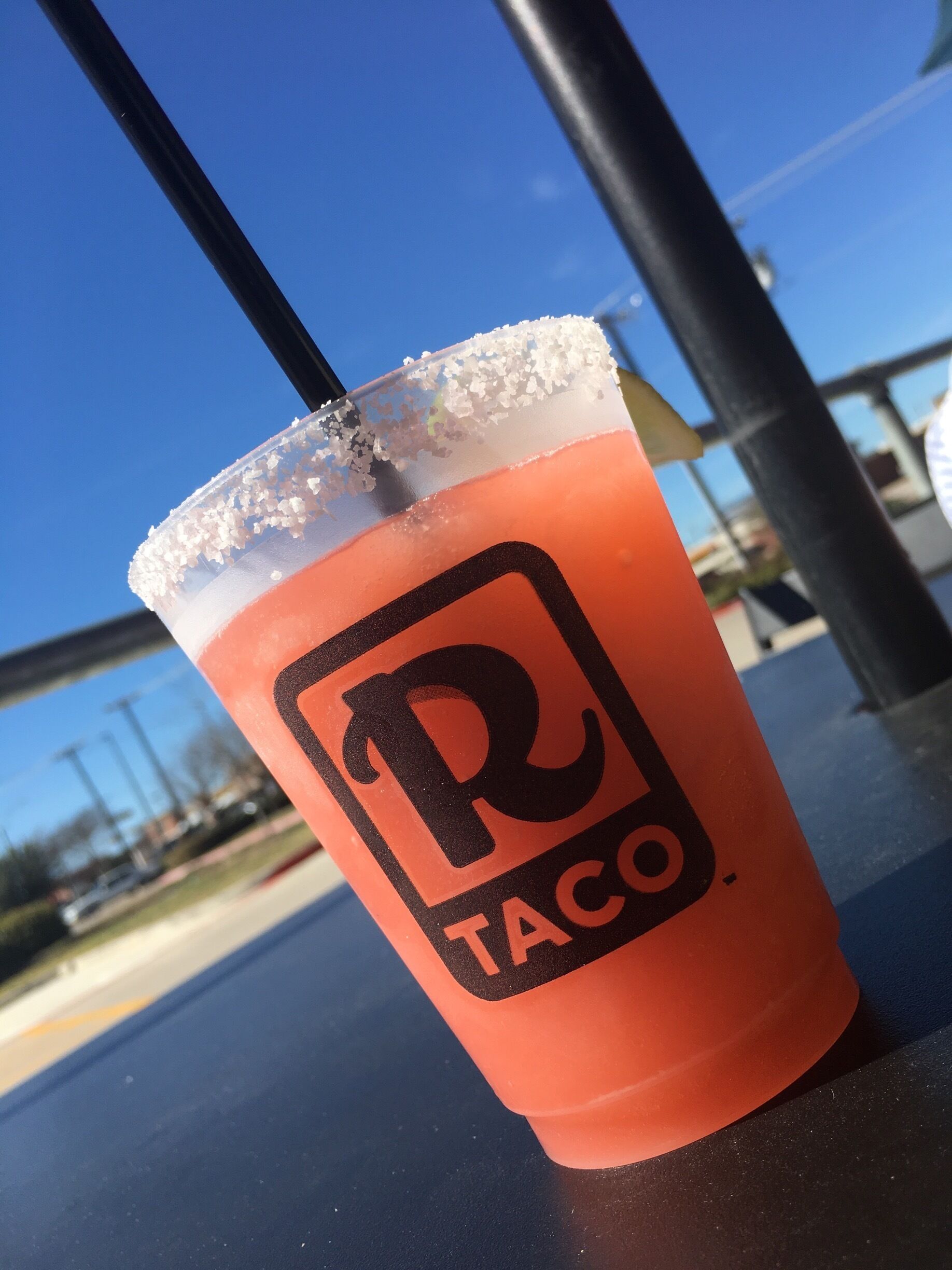 Strawberry Margaritas here are awesome. Not too sweet and just the right amount of kick! 