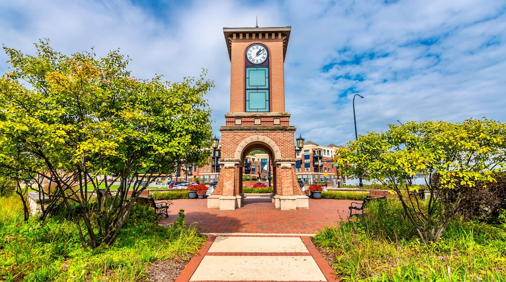 Clock Tower view in Algonquin Town of Illinois