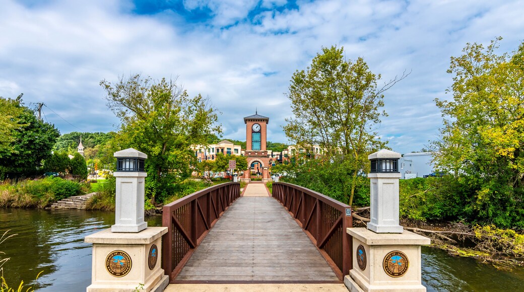 Clock Tower view in Algonquin Town of Illinois