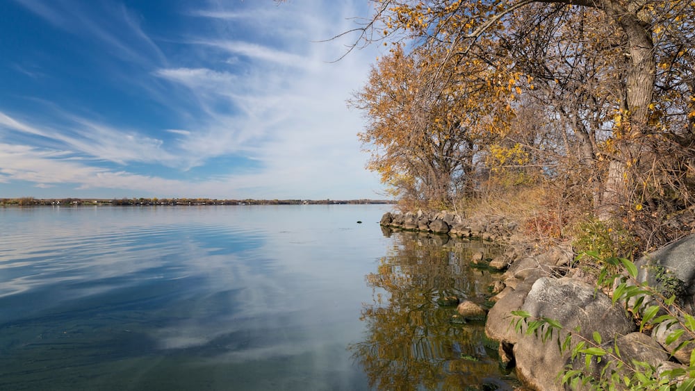 Big Stone Lake In Autumn
