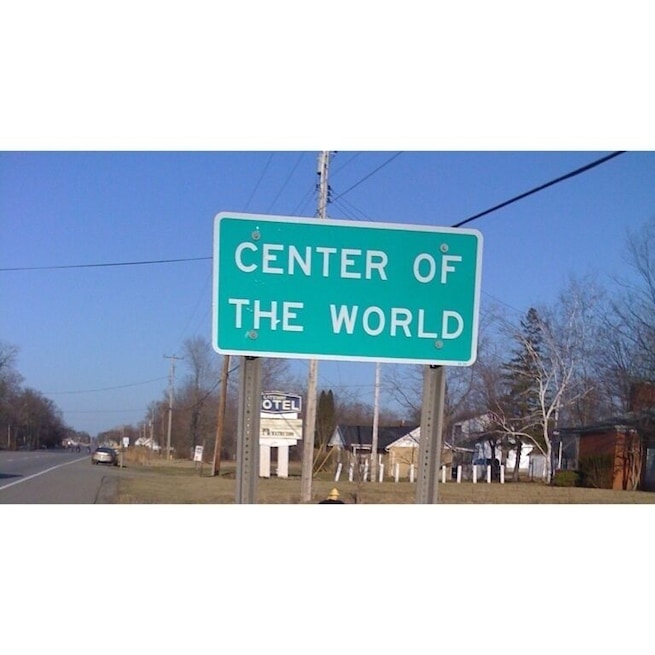 Community was originally founded by an eccentric investor who had plans to make his new community a major economic center in northeast Ohio. Center of the World fell into decline both in terms of population and industry.