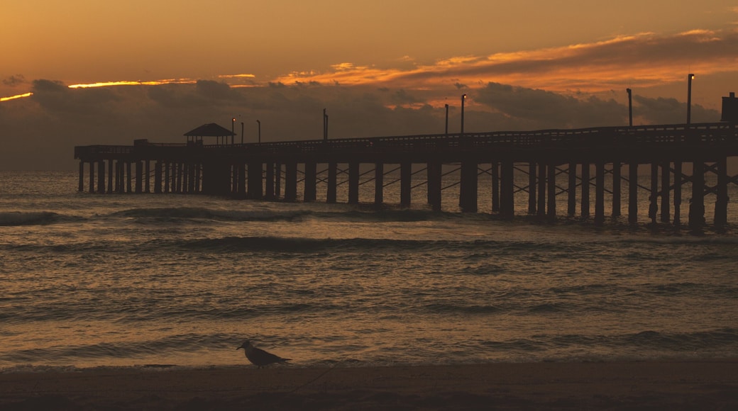 sunrise over North Miami beach pier in Maimi Florida