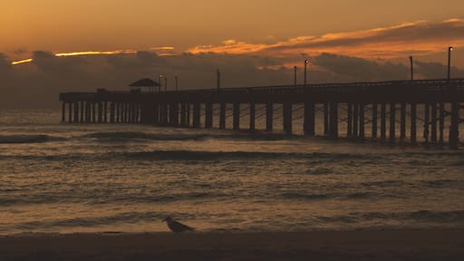 sunrise over North Miami beach pier in Maimi Florida