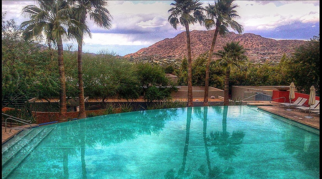 Swimming pool perfect for a refreshing dip in the dry desert air of Sonoran Desert.