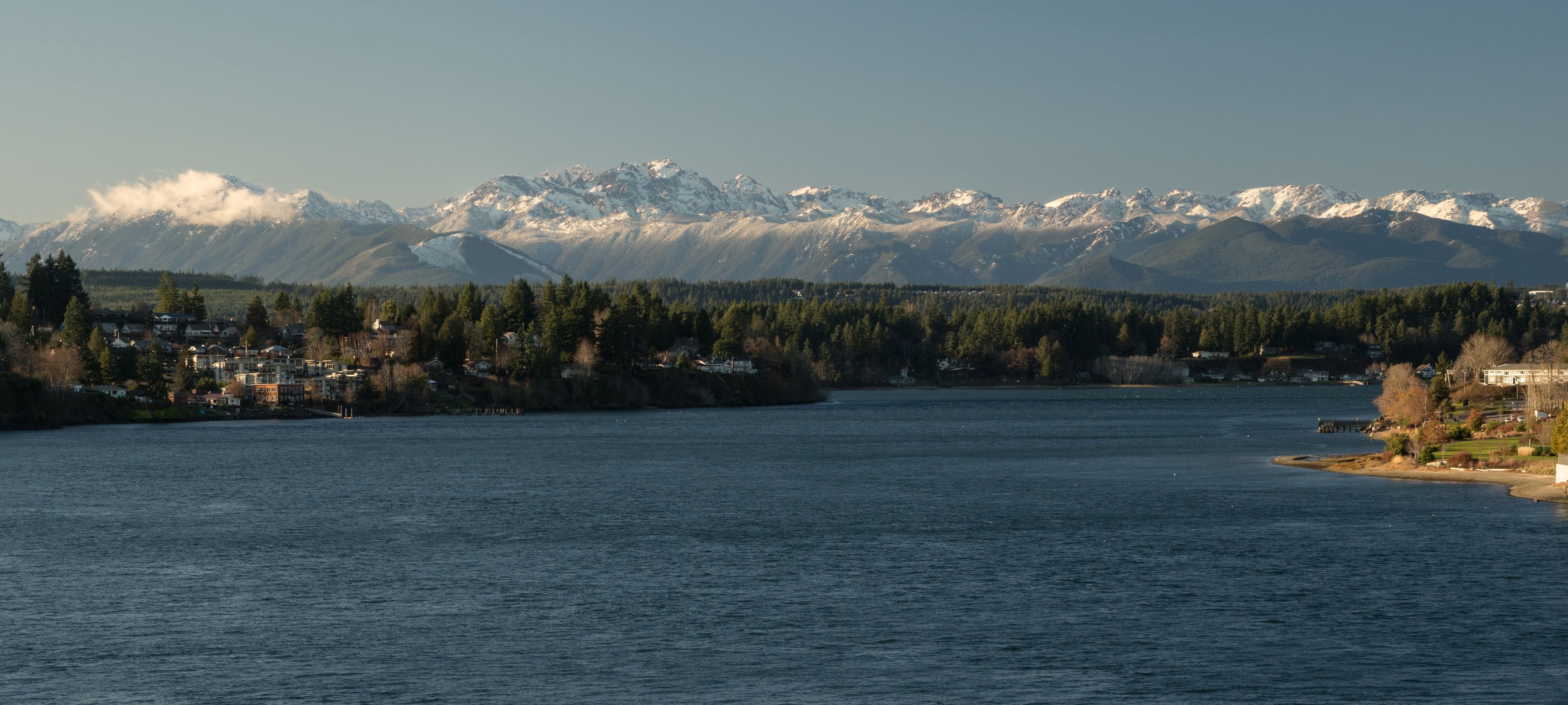 Olympic Mountains Puget Sound Bremerton Washington
