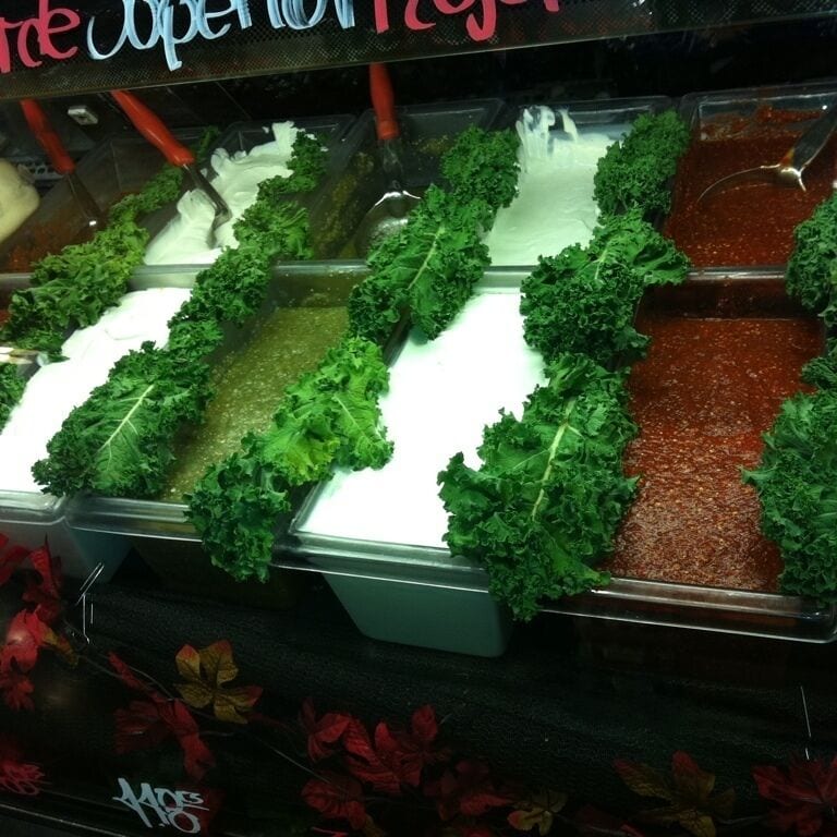 Homemade tamales and tortillas. Venture to the left for the taqueria and salsa bar. It's equivalent to the cheese bar at whole foods. Like being in Mexico.