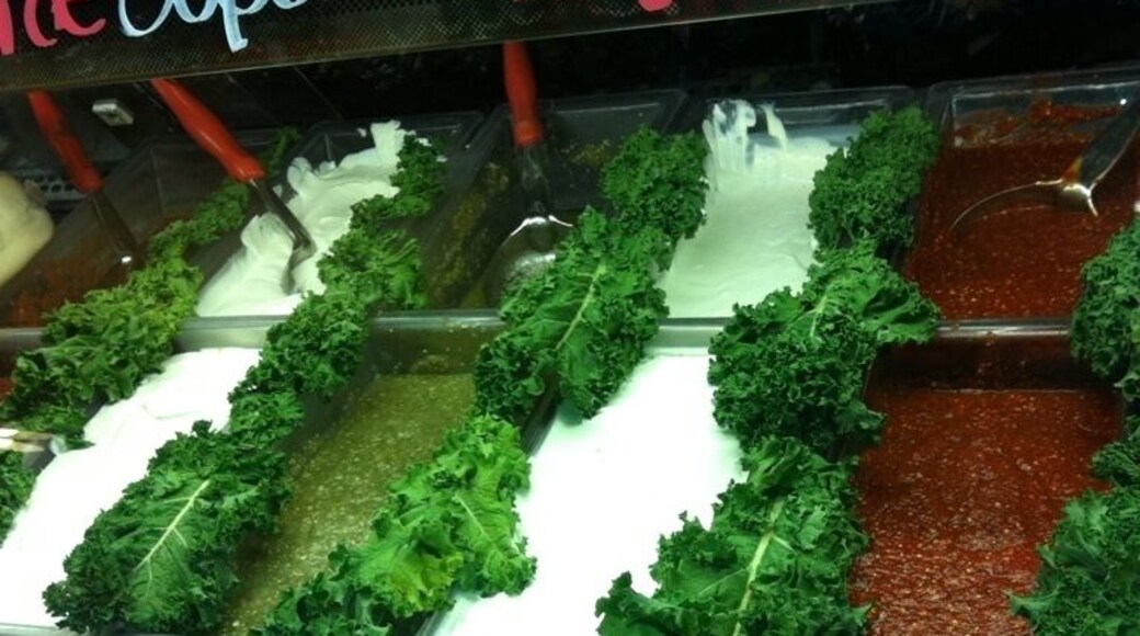 Homemade tamales and tortillas. Venture to the left for the taqueria and salsa bar. It's equivalent to the cheese bar at whole foods. Like being in Mexico.