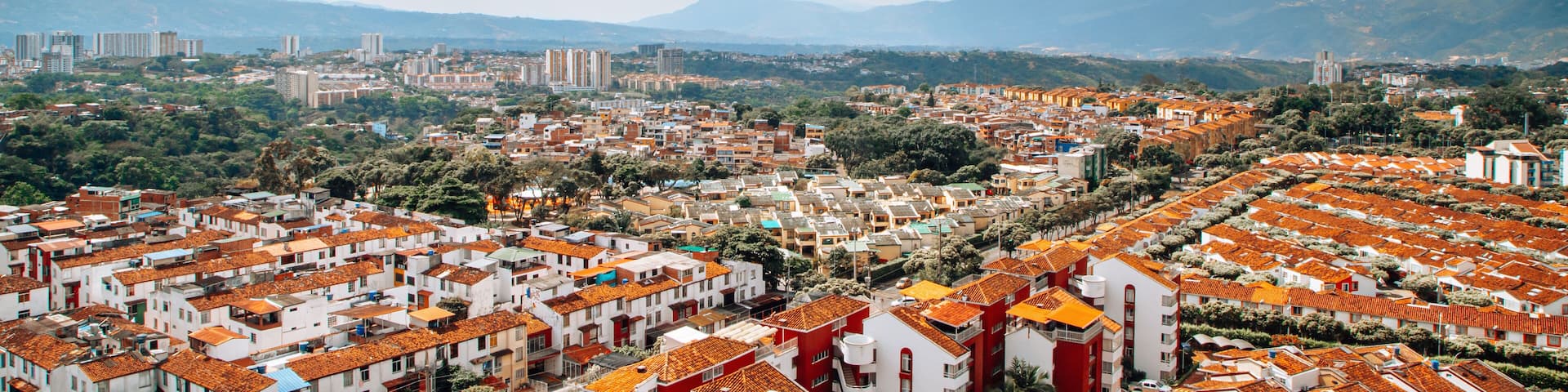 Panoramic view of Bucaramanga city, Santander, Colombia, Urban
