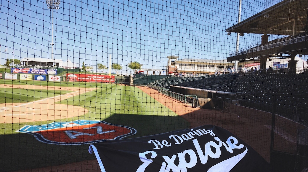 The Royals and Rangers play here