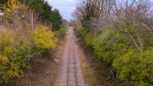 Railroad Tracks from 15th Street Bridge - Washington, Indiana