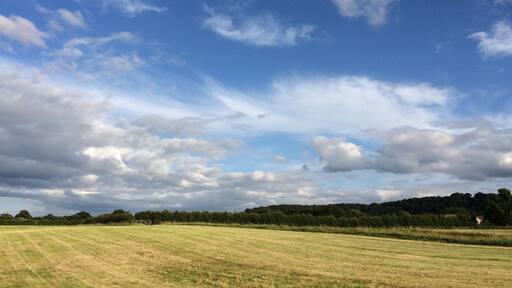 The beautiful, golden countryside around Alderley Edge.