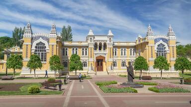The ancient building of the Main Narzan baths in Kislovodsk, Russia