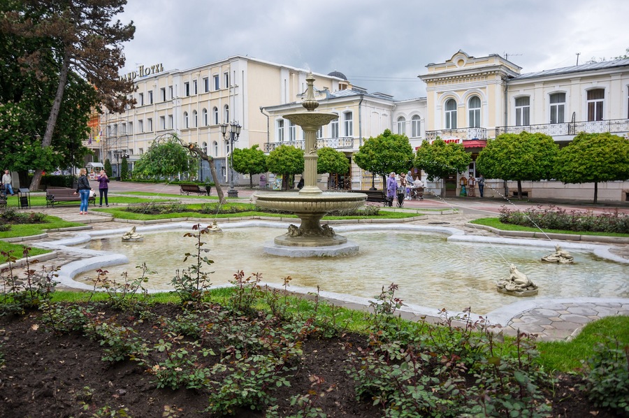 View of the street in Kislovodsk