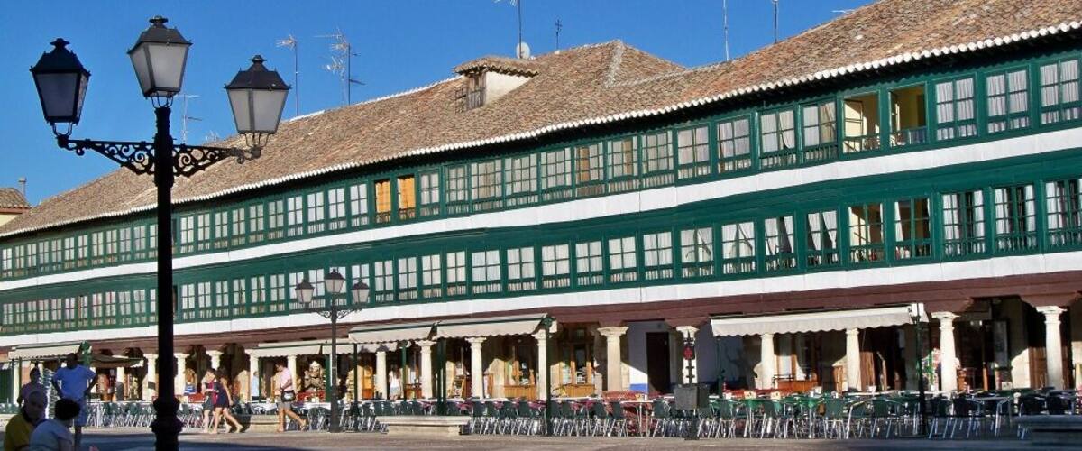 Plaza Mayor de Almagro, Ciudad Real, Spain.