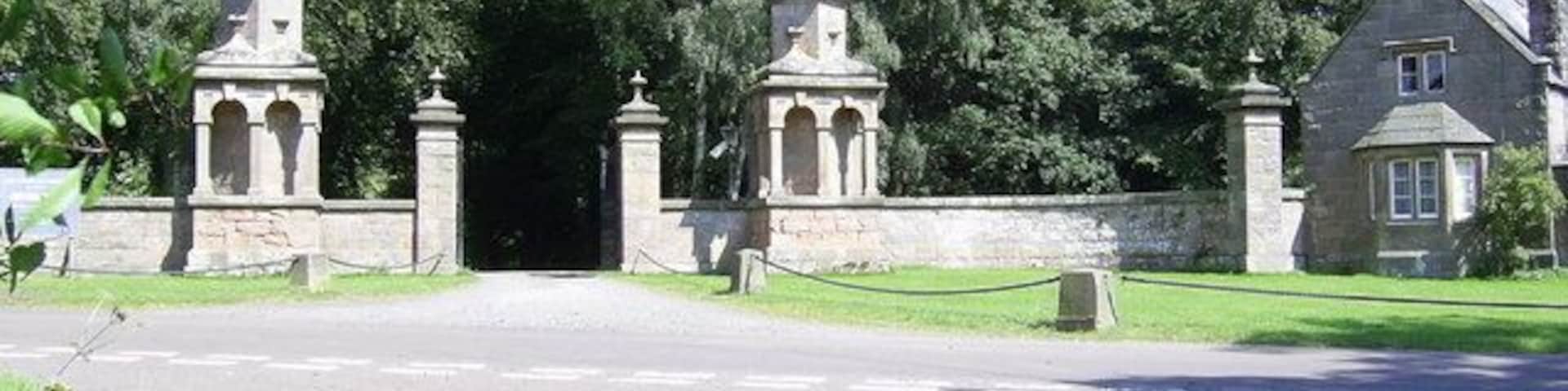 West Lodge Gates at Chillingham Castle