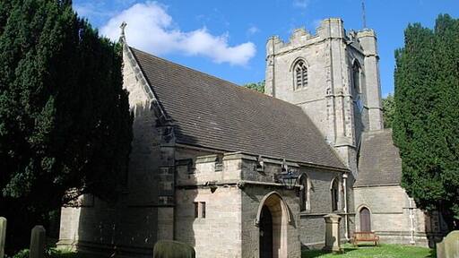 Shilbottle Church A view of the church from within the graveyard.