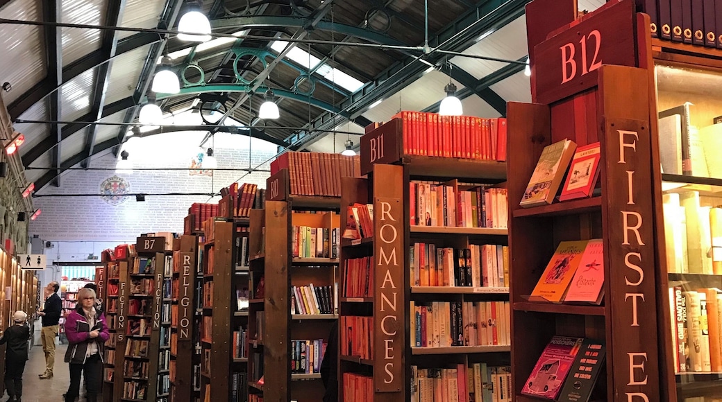 Great spot to pop in and discover books old and new. Also a lovely coffee shop - all housed one an old railway station.