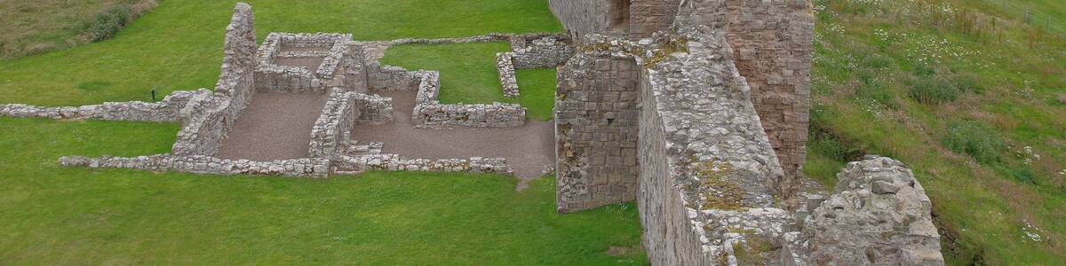 Dunstanburgh Castle in Northumberland.