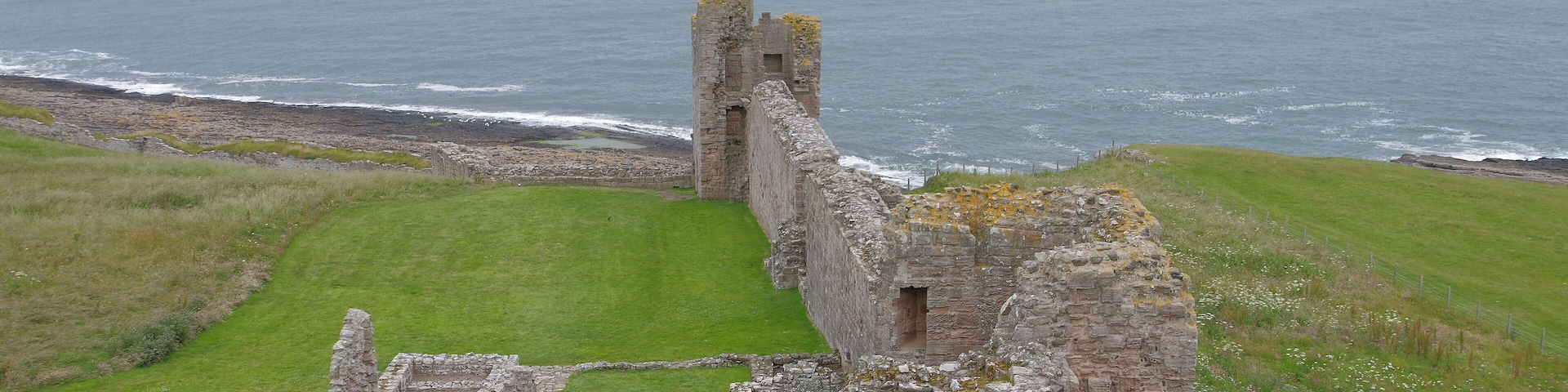 Dunstanburgh Castle in Northumberland.