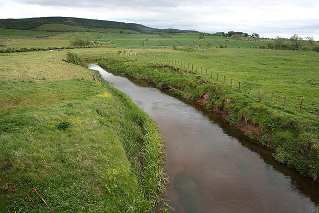 River Till from Chatton Bridge Looking upstream from Chatton Bridge. The Till rises in the Cheviots (being known as the River Breamish to start with) and flows north to the Tweed, on the Scottish border near Coldstream.