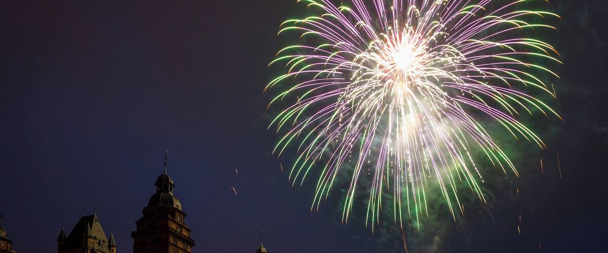 Eröffnungs Feuerwerk Volksfest Aschaffenburg 2014