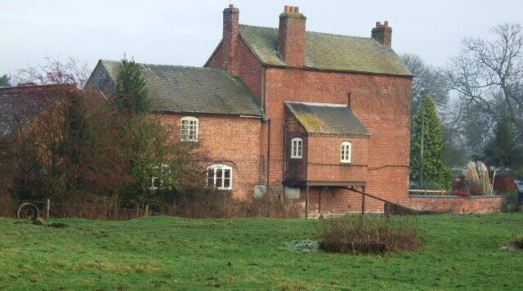 Shirley Mill Farmhouse. Rear of the current farmhouse showing some of the old mill features.