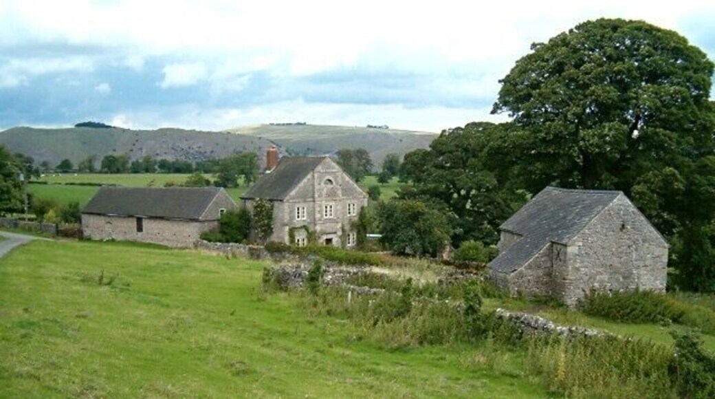 Woodhouses. A view from the Limestone Way.