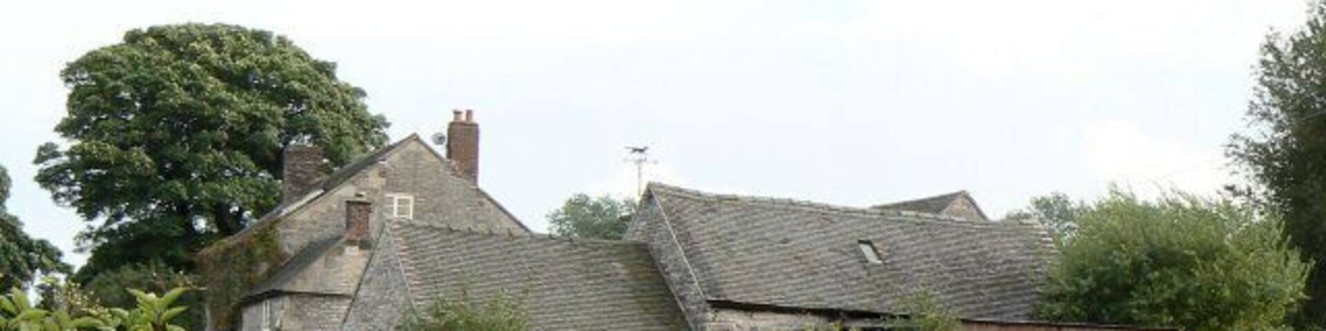 Woodhouses Farm A cluster of farm buildings alongside the walking track known as the Limestone Way.