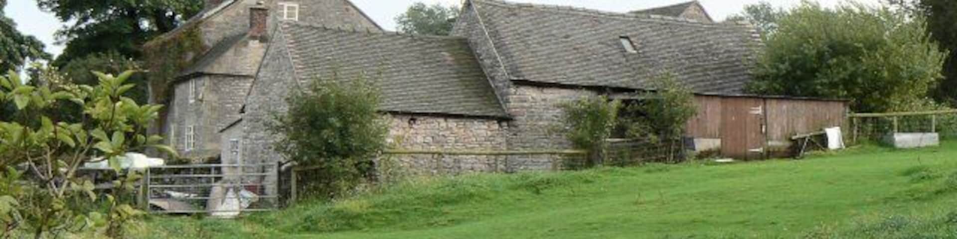 Woodhouses Farm A cluster of farm buildings alongside the walking track known as the Limestone Way.