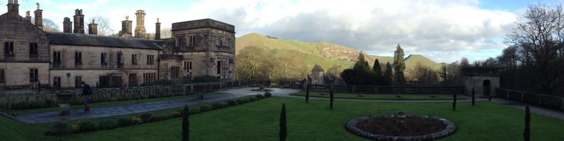 Looking from Ilam Hall (now a youth hostel!) to Bunster Hill.
