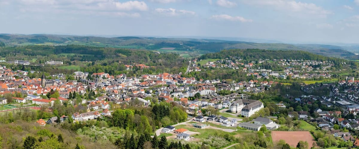 Blick auf Bad Driburg vom Kaiser-Karls-Turm