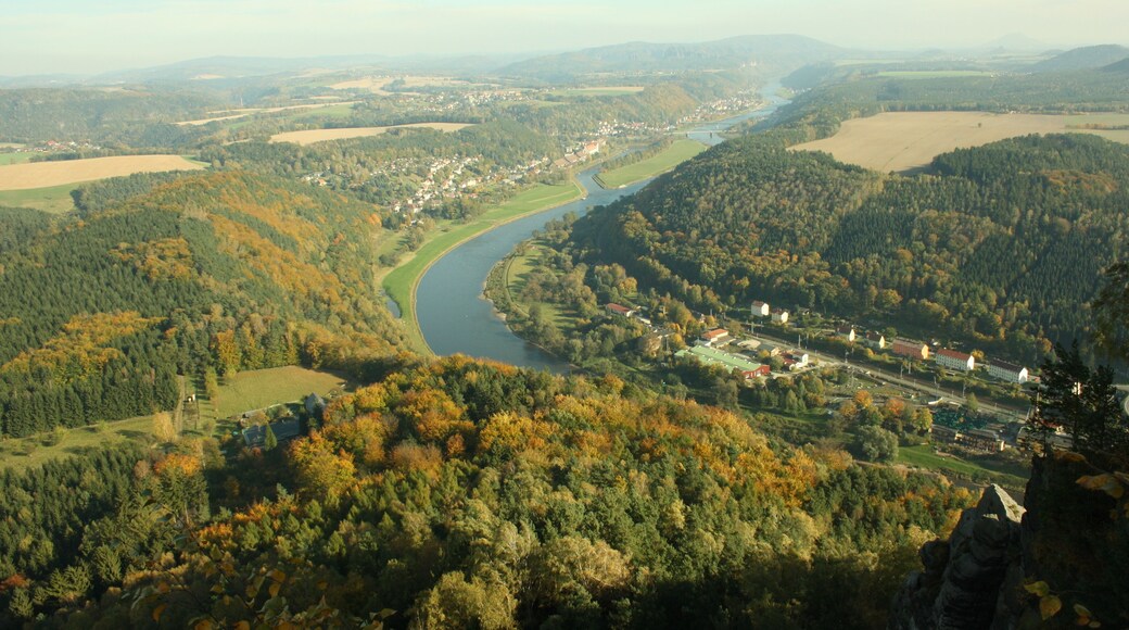Wanderung Sächsische Schweiz Lilienstein Elbtal nach Süden