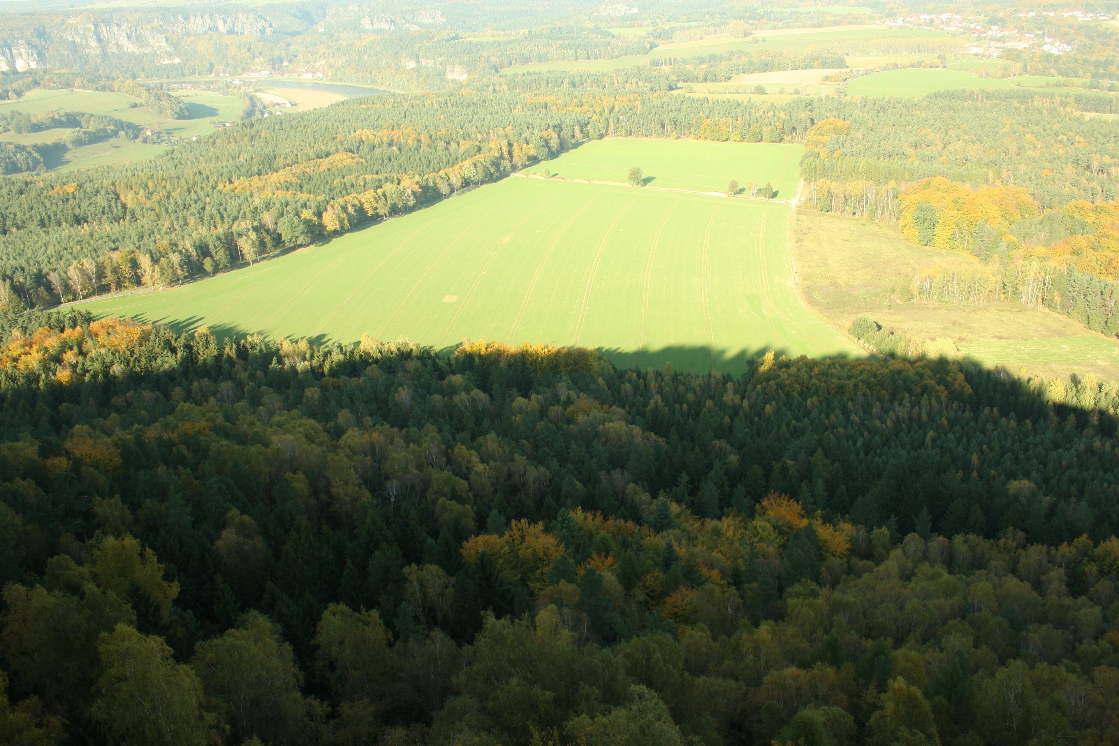 Wanderung Sächsische Schweiz Lilienstein Hochplatau Nordostabstieg