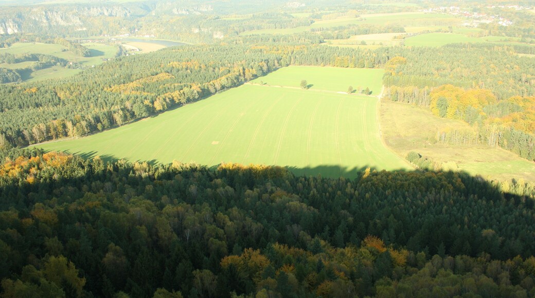 Wanderung Sächsische Schweiz Lilienstein Hochplatau Nordostabstieg