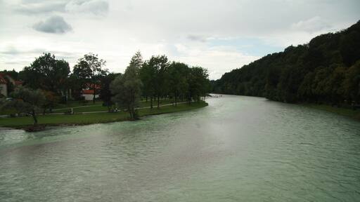 Isar River in Bad Tölz, Bayern.