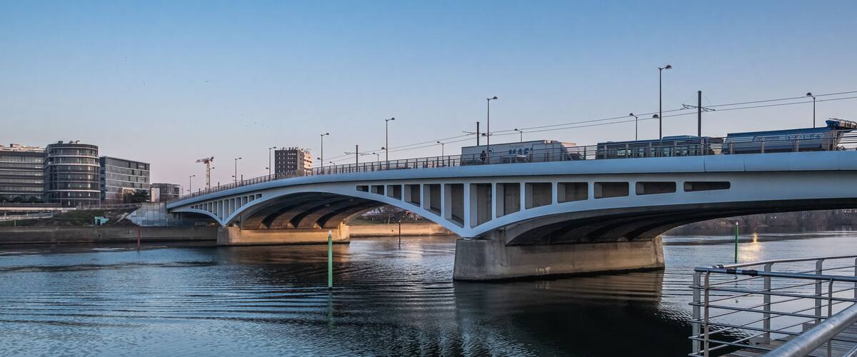 Pont de Bezons - Bezons Bridge - vue depuis parc pierre lagravère( Val D'oise, France)
