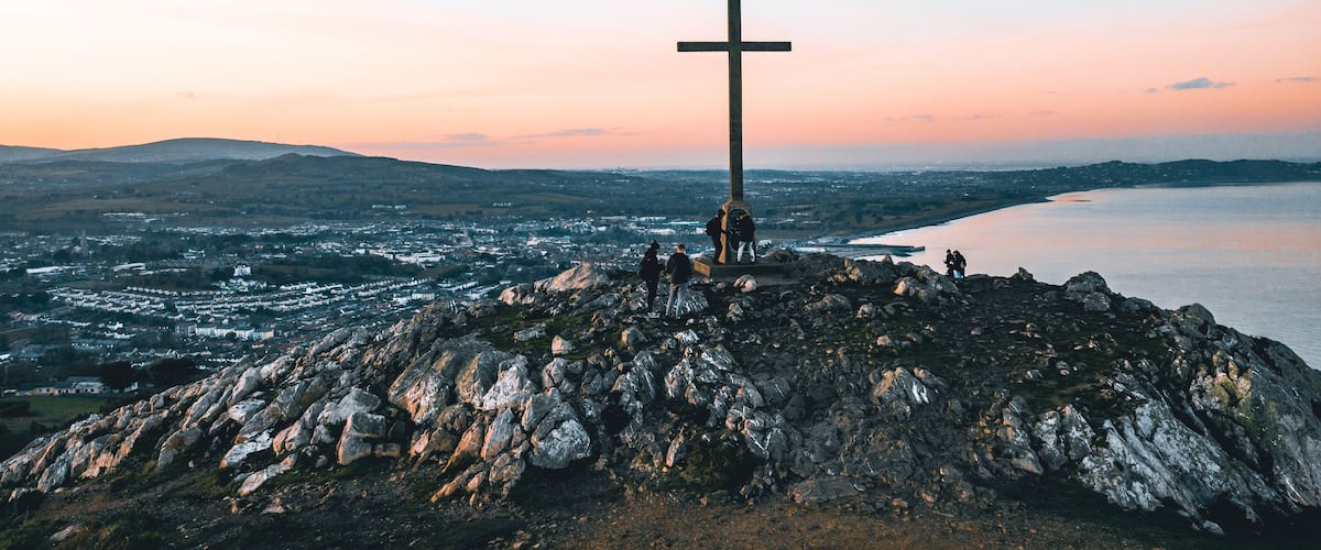 At The Top Of The Bray's Mountain, Ireland.