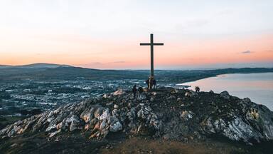 At The Top Of The Bray's Mountain, Ireland.