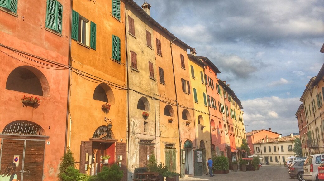 Town center is colorful . Try having dinner at the cave restraunt