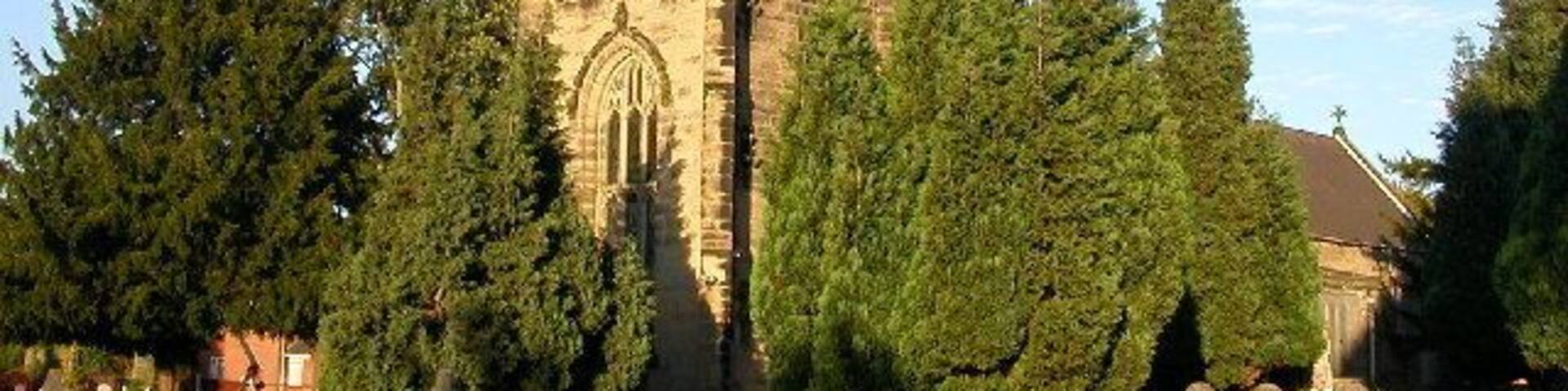 St James' parish church, Bulkington, Warwickshire, seen from the southwest