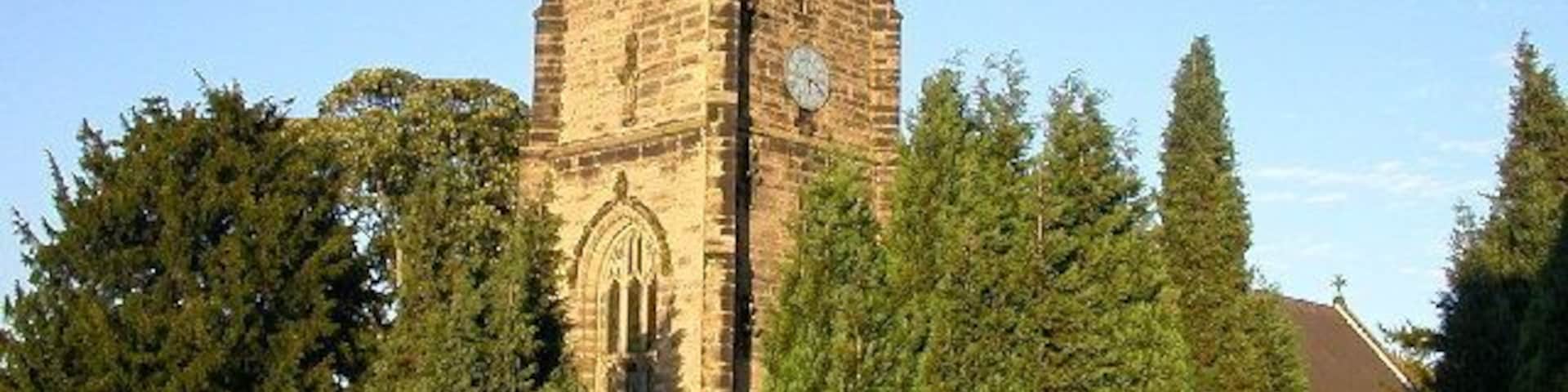St James' parish church, Bulkington, Warwickshire, seen from the southwest