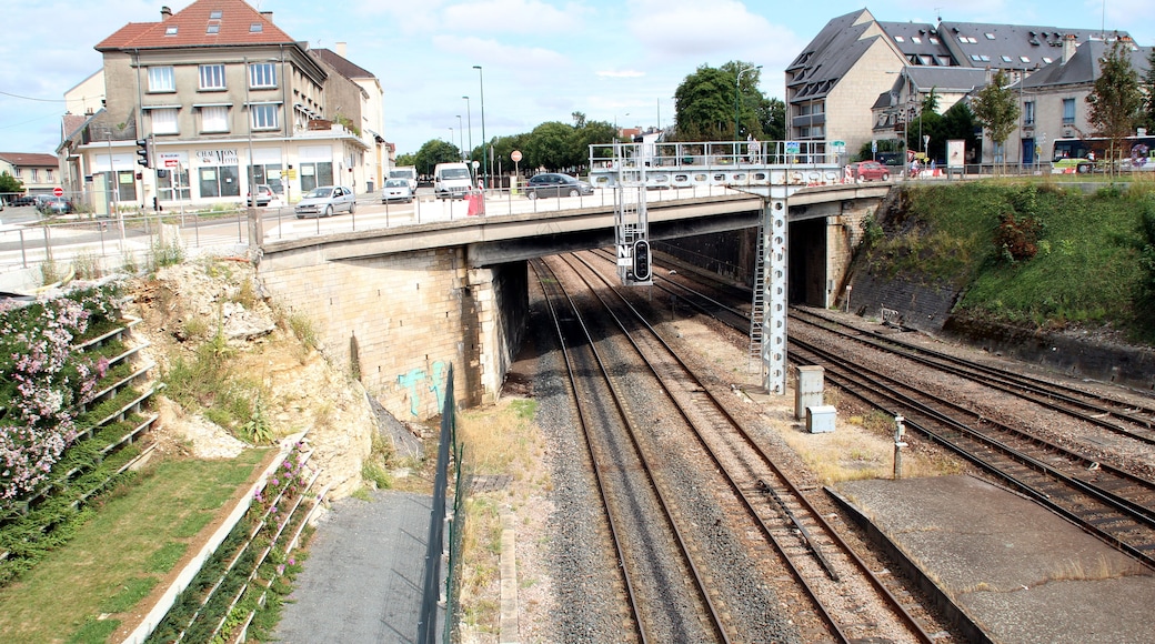 Train station in Chaumont, Haute-Marne, France.