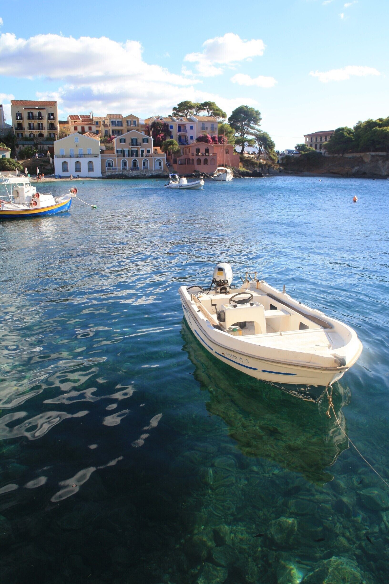Beautiful hidden town on Greek island