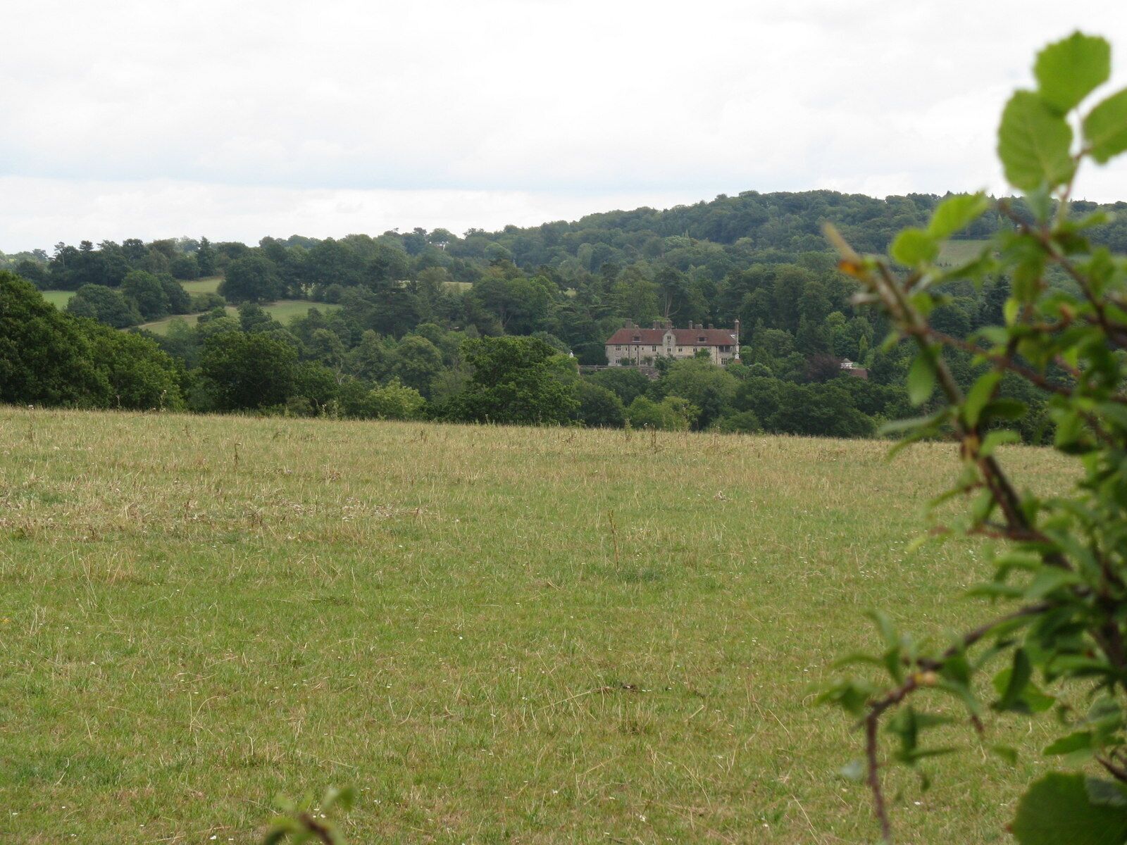 Hillside view east across square to Rotherfield Hall