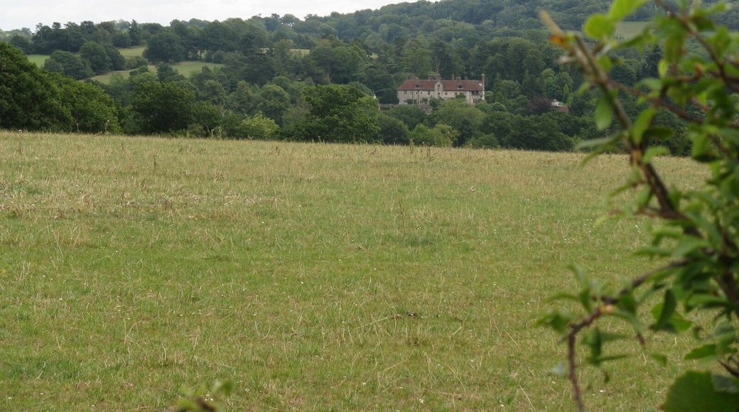 Hillside view east across square to Rotherfield Hall
