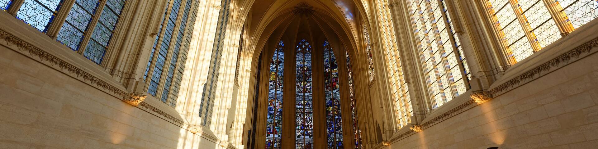 The Sainte-Chapelle is a Gothic royal chapel within the fortifications of the Vincennes castle