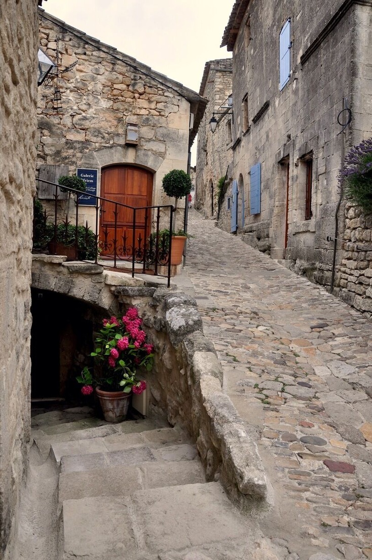 Atmospheric hilltop Provençal town, capped by the spooky ruins of the chateau where the Marquis de Sade once lived